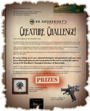 Dr Grordbort's Creature Challenge. Win spectacular prizes!