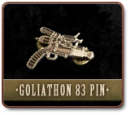 GOLIATHON 83 RAYGUN PIN